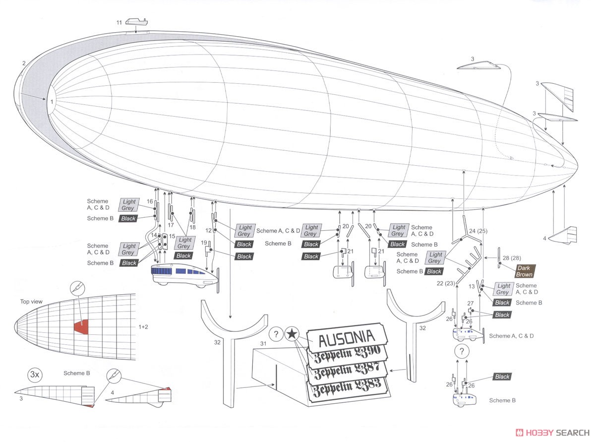R級ツェッペリン 「グロースカンプ タイプ」 (プラモデル