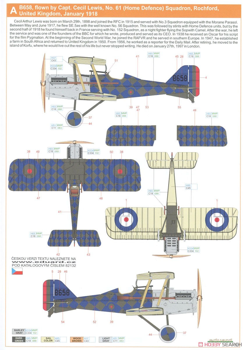 SE.5a Night Fighter ProfiPACK (Plastic model) 塗装2