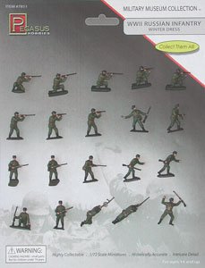 WW.II ソビエト陸軍歩兵セット (冬季スタイル) 完成フィギュア (プラモデル) (完成品AFV)