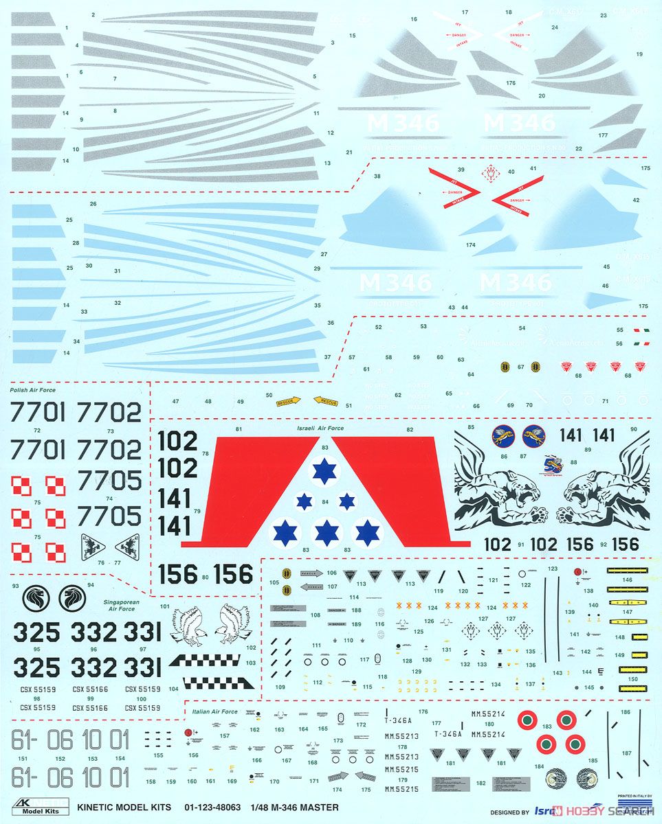 M-346 Master Trainer Aircraft (Plastic model) Contents5