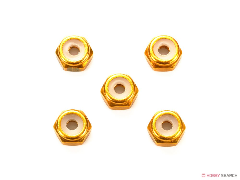2mm アルミロックナット (ゴールド 5個) (ミニ四駆) 商品画像1