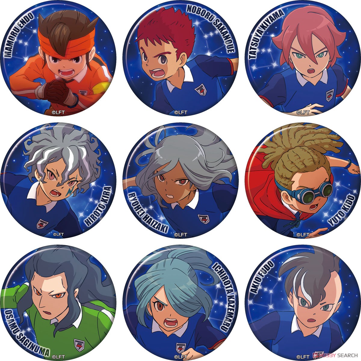 イナズマイレブン オリオンの刻印 キャラバッジコレクション/B (9個