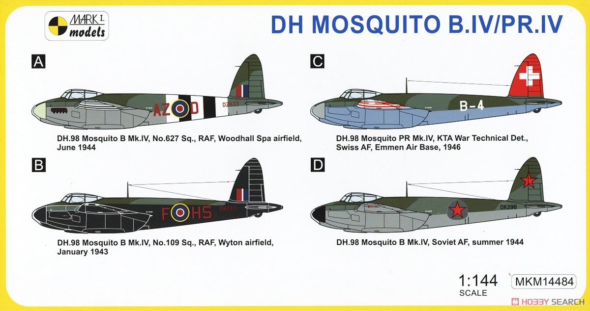D.H. Mosquito B.IV/PR.IV `Swift Warrior` (Plastic model