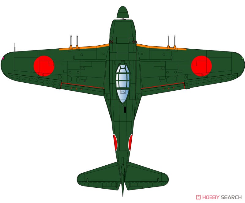 日本海軍 局地戦闘機 紫電改 (後期型) (2機セット) (プラモデル