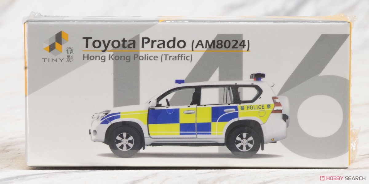Traffic AM8024 CITY DIECAST CAR TINY 146 Toyota Prado HONG KONG POLICE CAR
