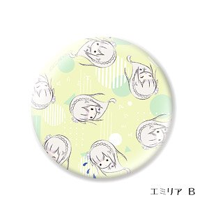 Re:ゼロから始める異世界生活 ホロ缶バッジ エミリアB (キャラクターグッズ)