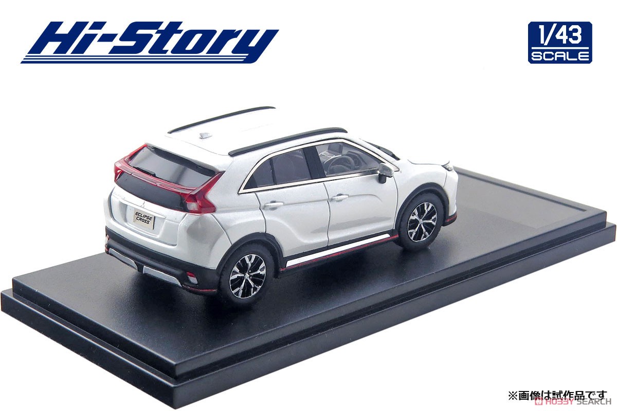 Hi-Story 1/43三菱 エクリプス クロスGプラスパッケージ2018白 Mitsubishi Eclipse Cross G Plus Package Lightning White Pearl