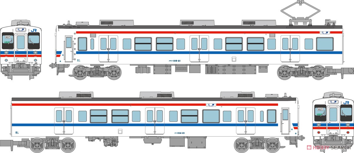 鉄道コレクション JR105系 体質改善30N更新車 呉線・可部線 (K7