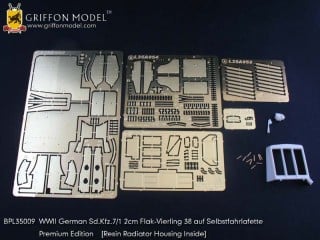 Griffon BPL35009 1/35 Sd.Kfz.7/1 20mm Flak 38 Premium Edition Etching Parts