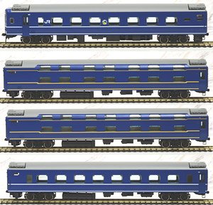 16番(HO) JR 24系24形 特急寝台客車 (あけぼの) 増結セット (増結・4両 