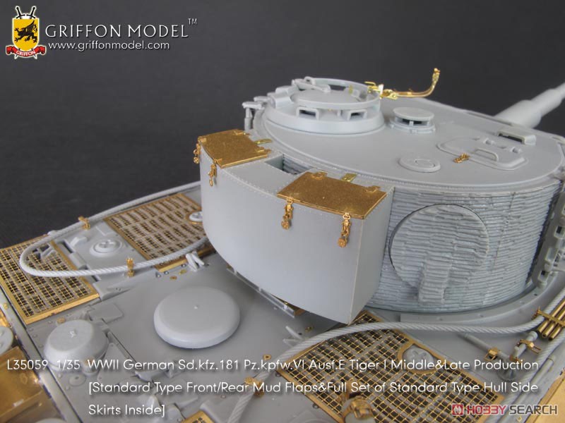 WW.II ドイツ軍 ティーガーI 中期型 第506重戦車大隊 東部戦線1944 w/ツィメリットコーティング & エッチングパーツ (プラモデル) 商品画像3