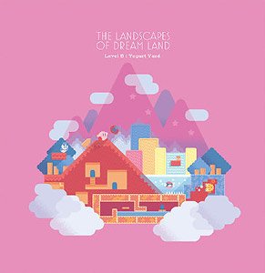 星のカービィ ザ・ランドスケープ・オブ・ドリームランド ハンドタオル (4) Lv.5 ヨーグルトヤード (キャラクターグッズ)