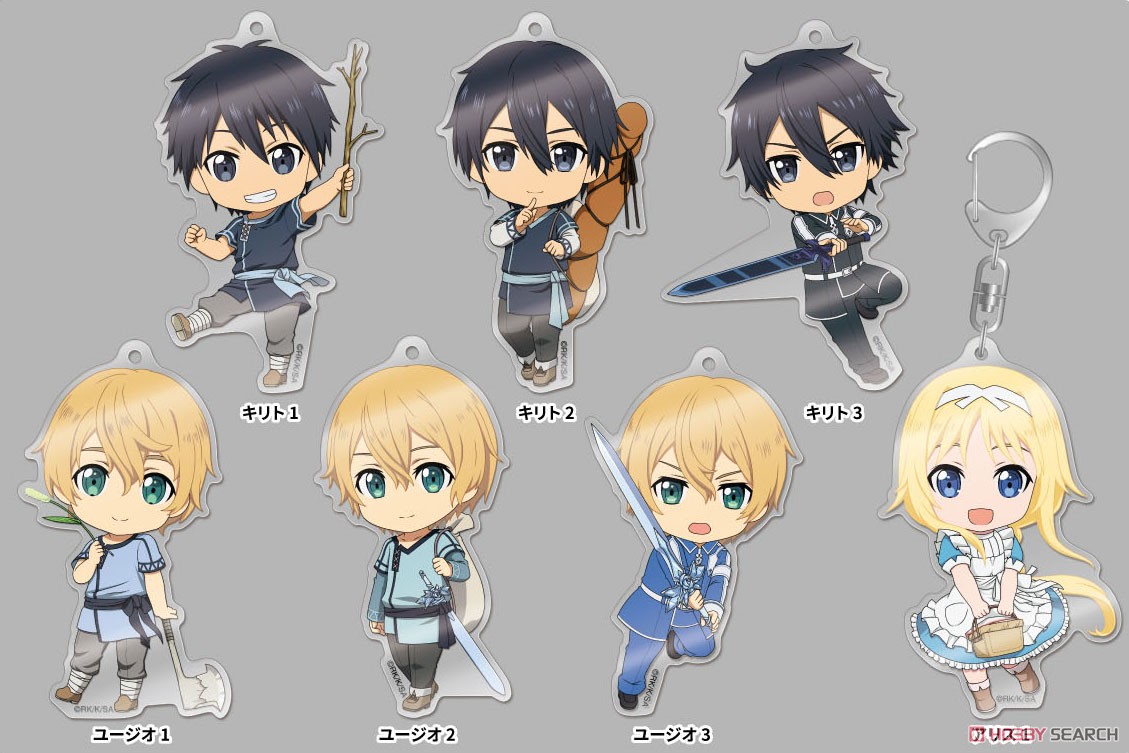 Sword Art Online Alicization Nendoroid Plus Big Acrylic Key Ring Kirito 1 (Anime Toy) その他の画像1