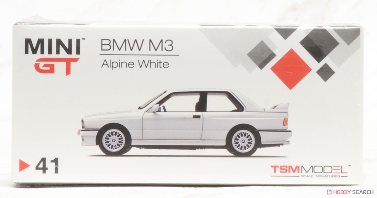  -  M3 （E30） アルピンホワイト （右ハンドル） （1/64スケール BMW M3(E30) アルピンホワイト (右ハンドル) ミニカー｜ホビーサーチ