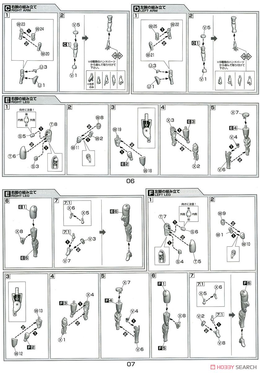 V.F.G. Macross Delta VF-31D Skuld (Plastic model) Assembly guide2