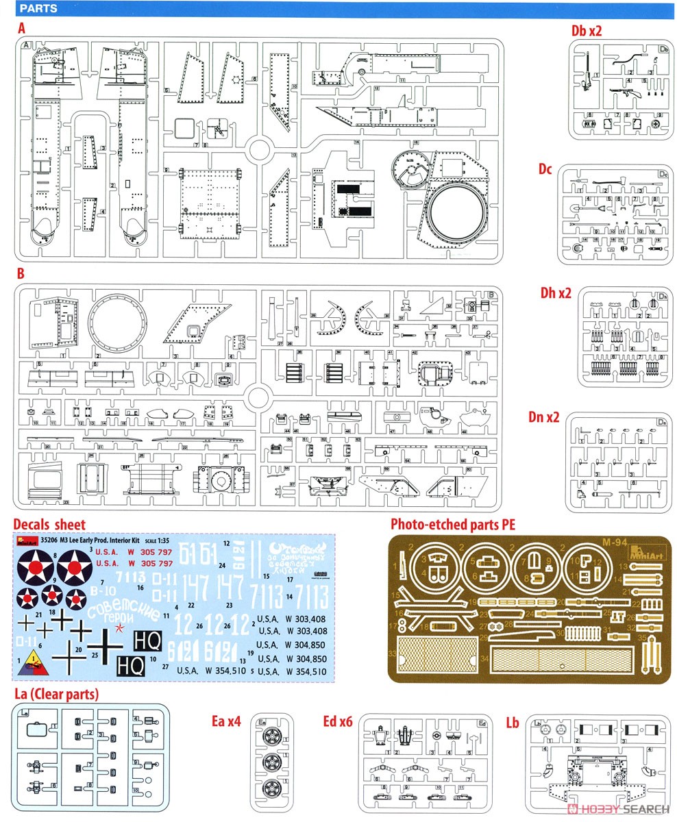 M3 Lee Early Production Interior Kit (Plastic model) Assembly guide13