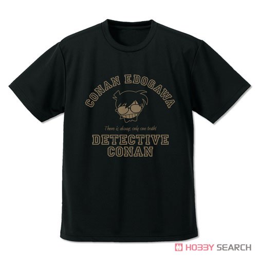 名探偵コナン 江戸川コナン アイコンマーク ドライtシャツ Black L キャラクターグッズ 画像一覧