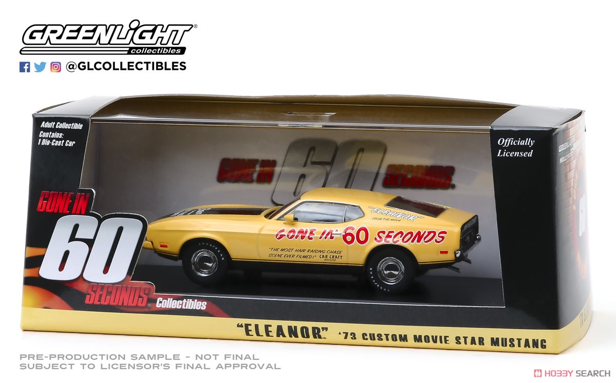 Eleanor 1973 Mustang Mach 1 ミニカー 1:18 Gone in Sixty Seconds (1974) - 1973 Ford Mustang Mach 1