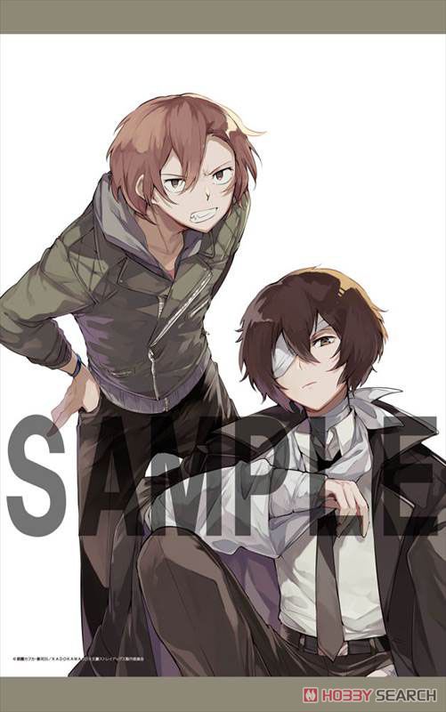 文豪ストレイドッグス タペストリー 太宰&中原 原作絵柄 春河35先生絵柄 文豪ストレイドッグス」 春河35イラスト B2タペストリー ＜太宰