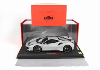 Ferrari 488 Pista Matt Pastel Grey Without Case Diecast Car