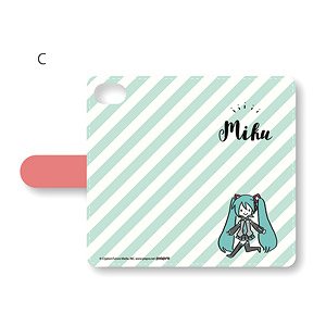 [Hatsune Miku] Notebook Type Smart Phone Case (iPhoneX/XS) Playp-Miku C (Anime Toy)