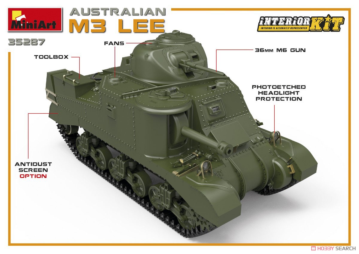 (未使用･未開封品)ミニアート 1/35 オーストラリア軍 M3 LEEインテリアキット 内部再現 プラモデル MA35287 Amazon | ミニアート(Miniart) 1/35 オーストラリア軍 M3 LEE