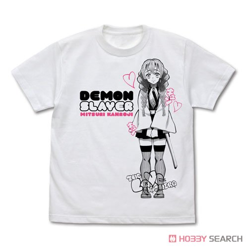 Demon Slayer: Kimetsu no Yaiba Love Pillar Mitsuri Kanroji T-Shirt White S (Anime Toy) 商品画像1