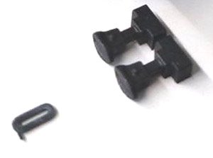 (HOナロー) アサガオ型連結器 鉄コレナロー蒸気機関車用 楕円形・短 (2両分入り) (鉄道模型)
