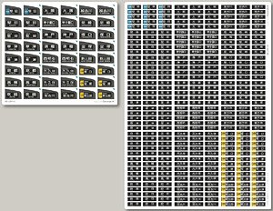 【国鉄・JR/16番(HO)】 201系 京阪神緩行線･福知山線 フィルムシール [PLUM製品対応] (鉄道模型)