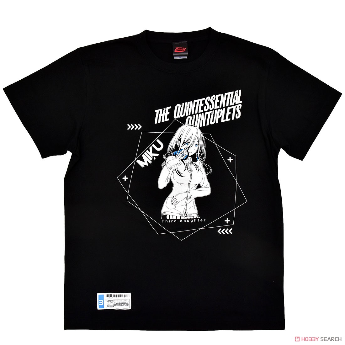 五等分の花嫁 OctoberBeastコラボTシャツ M 中野三玖 (キャラクターグッズ) 商品画像1