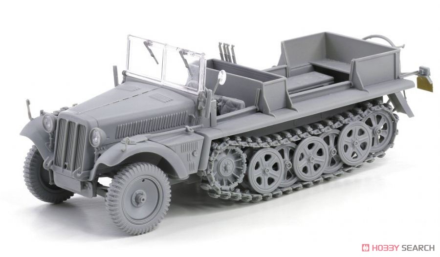 German Sd.Kfz.10 Ausf.B 1942 Production w/Crew Figures (Set of 6) (Plastic model) Item picture1