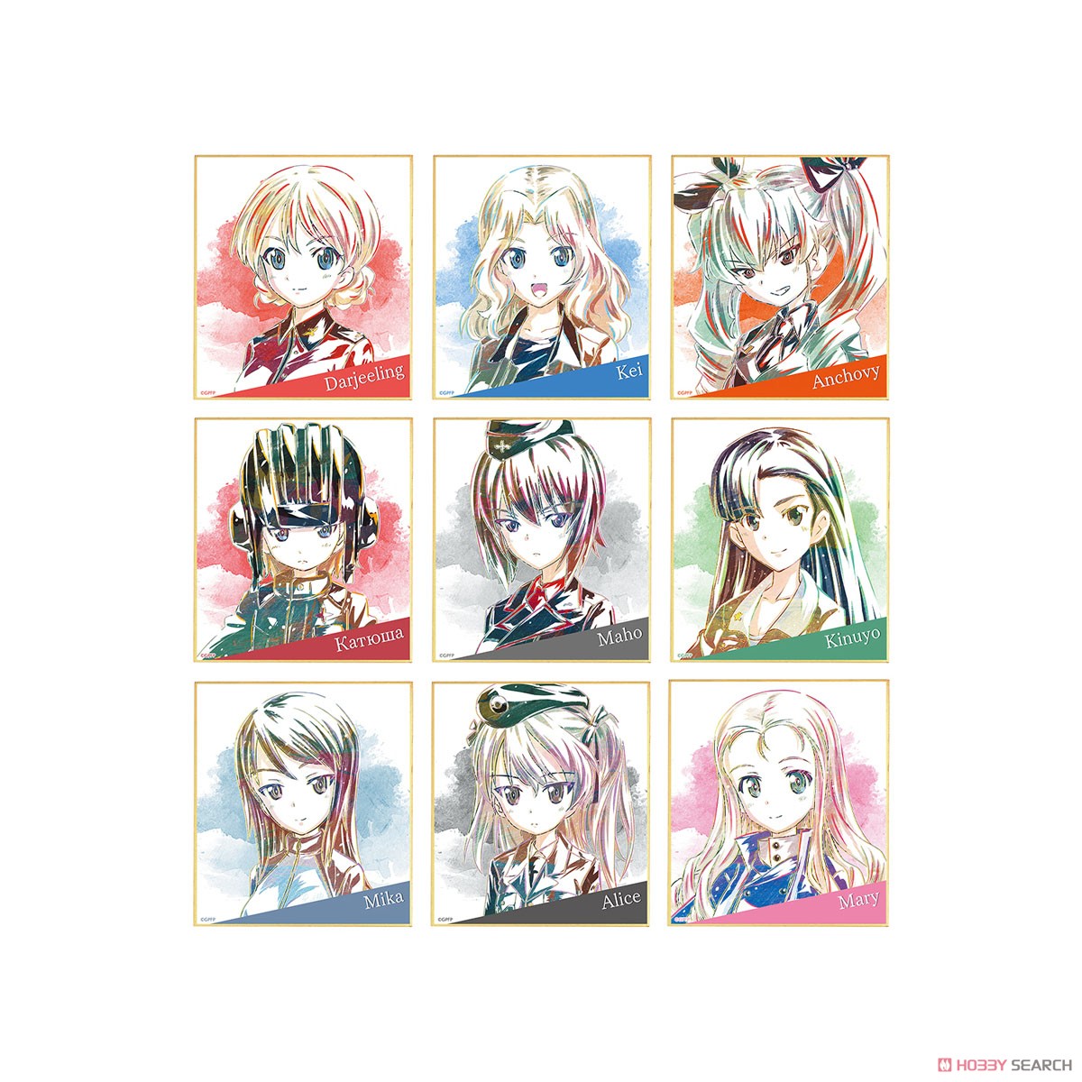 ガールズ＆パンツァー ガルパン 限定 色紙 ガールズ＆パンツァー 最終章』のトレーディング Ani-Art ミニ色紙 vol