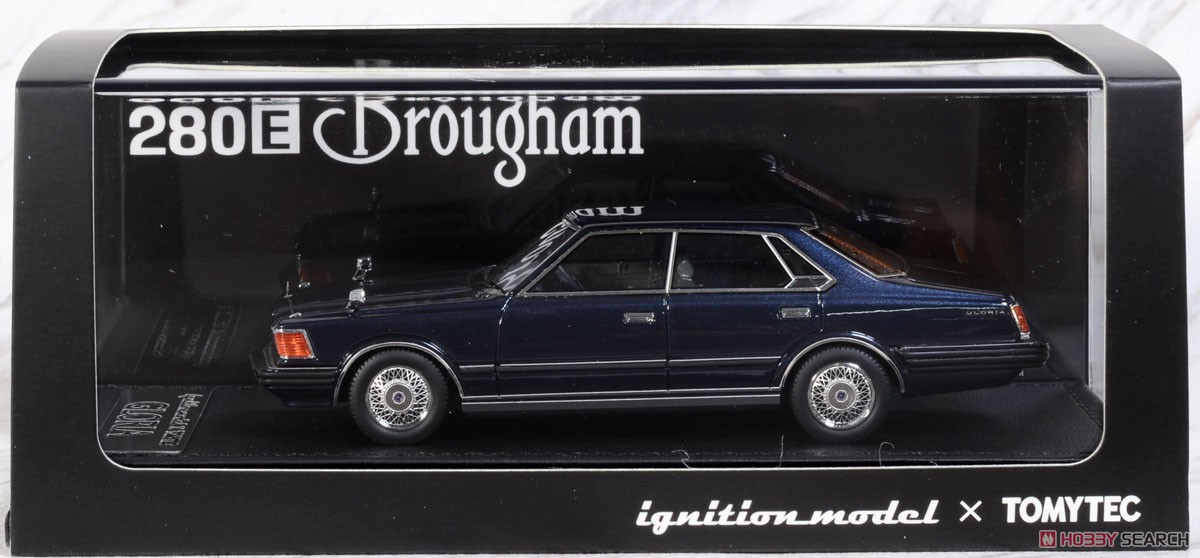 T-IG4326 日産グロリアHT 280E ブロアム (紺) (ミニカー