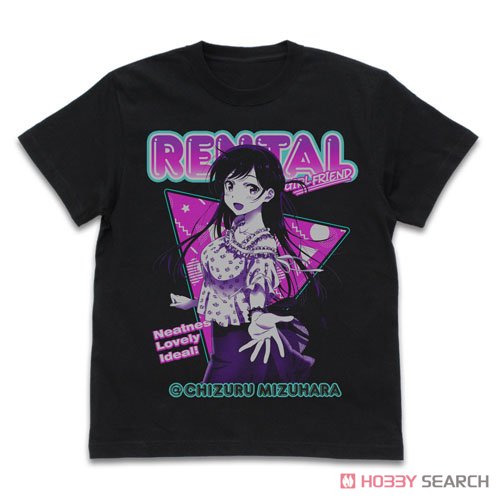 彼女、お借りします 千鶴 Tシャツ BLACK L (キャラクターグッズ) 商品画像1