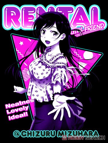 彼女、お借りします 千鶴 Tシャツ BLACK L (キャラクターグッズ) 商品画像2