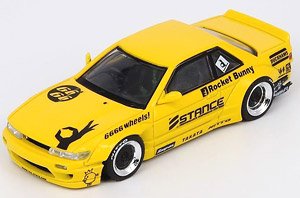 イノモデル1/64 ニッサン シルビアS13 ロケットバニー 黄色・水色・黒