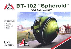 plastic + PE Soviet WWII road tank 1/35 BT-102 Spheroid NEW AMG ! 