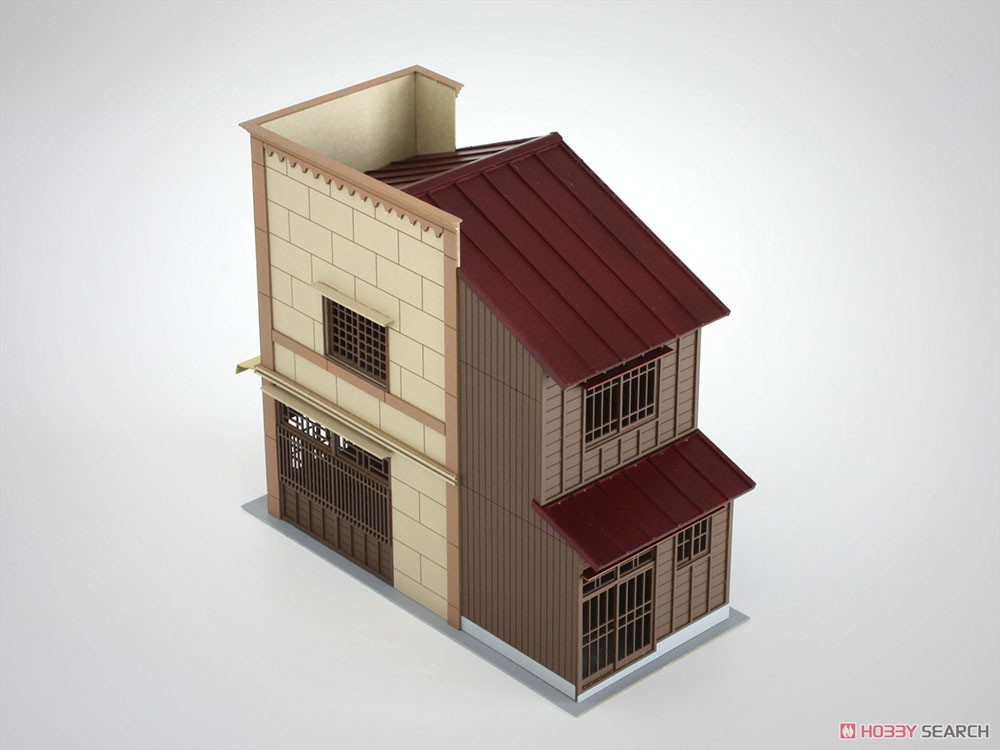 (HO) 看板建築シリーズ(3) 「3軒続きの看板建築 Cタイプ」 [1/87・未塗装] (組み立てキット) (鉄道模型) その他の画像3