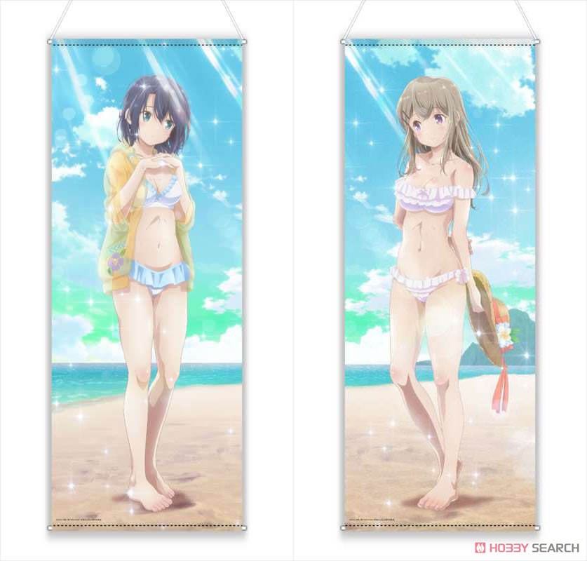 安達としまむら 水着 タペストリー 描き下ろし等身大タペストリー 安達としまむら 描き下ろしほぼ等身大タペストリー しまむら (水着ver