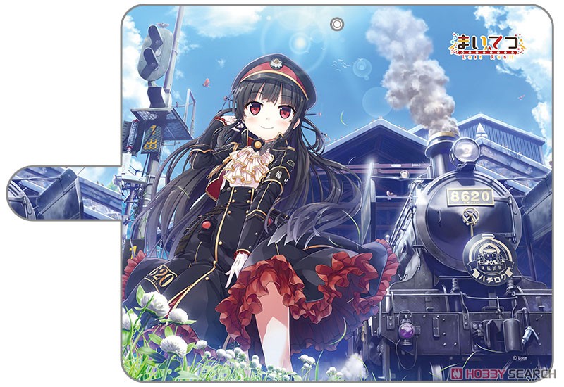 ハチロク 手帳型マルチスマホケース　汎用Lサイズ　まいてつ Last Run!! まいてつ Last Run！！ 手帳型スマホケース ハチロク 汎用L