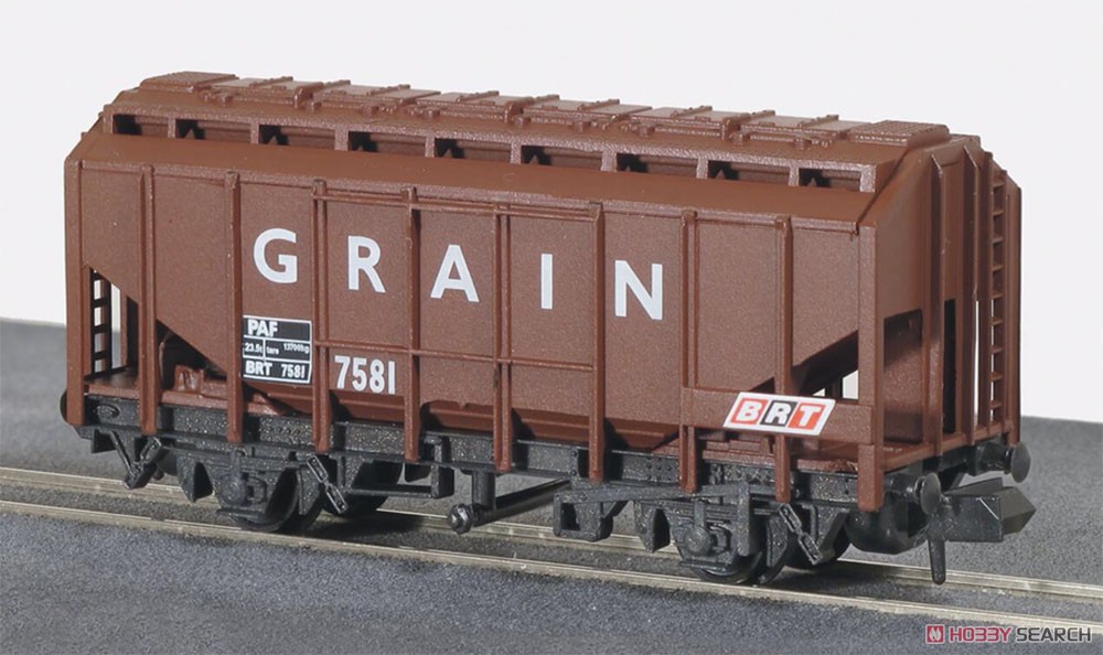 Nゲージ イギリス国鉄 Class66 イギリス2軸貨車 穀物ホッパー車 (ブラウン) 【NR-66】 ☆外国形モデル