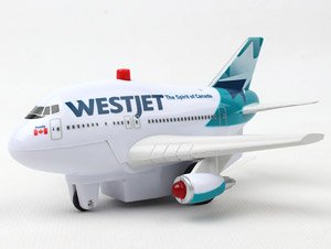 WestJet Airlines New Color Pullback w/Light & Sound (Pre-built Aircraft)