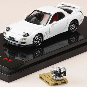 1/64 Hobby Japan Mazda RX-7 SPIRIT R TYPE A With Engine White HJ642007DW FD3S