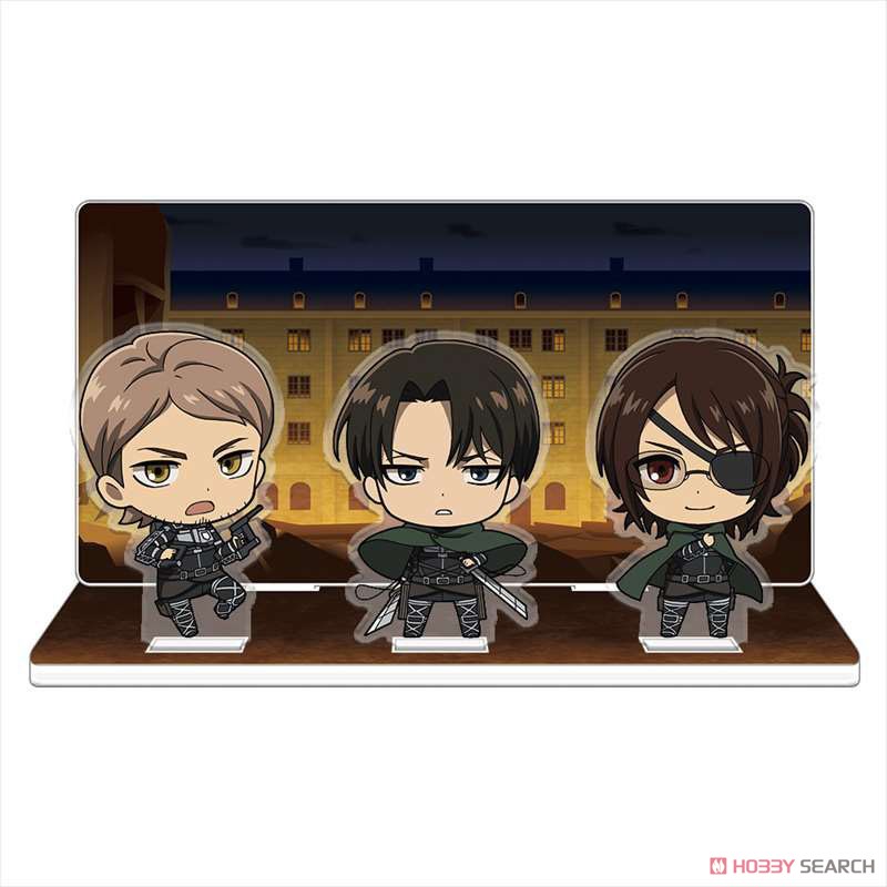 Attack on Titan Acrylic Diorama F [Levi & Hange & Jean] (Anime Toy) 商品画像1