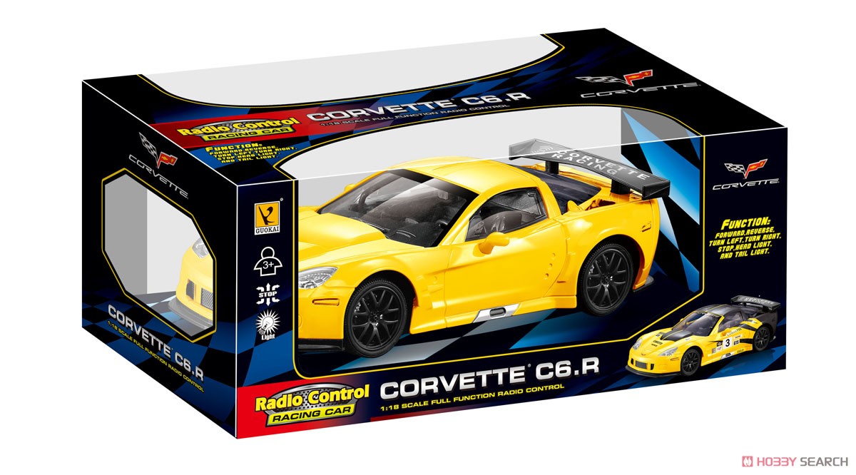 R/C コルベット C6.R (黄) (ラジコン) - ホビーサーチ ミニ四駆他