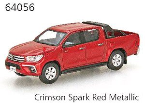 ラスト１点！TOYOTA HILUX 赤 ミニカー 新品 エブロ 1/64 トヨタ ハイラックス Toyota Hilux Metallic