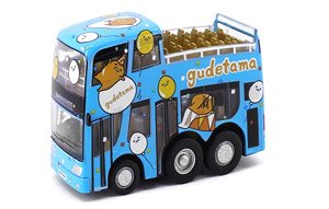 Tiny City Q Bus Open Top Sightseeing Bus (Gudetama) (Toy)