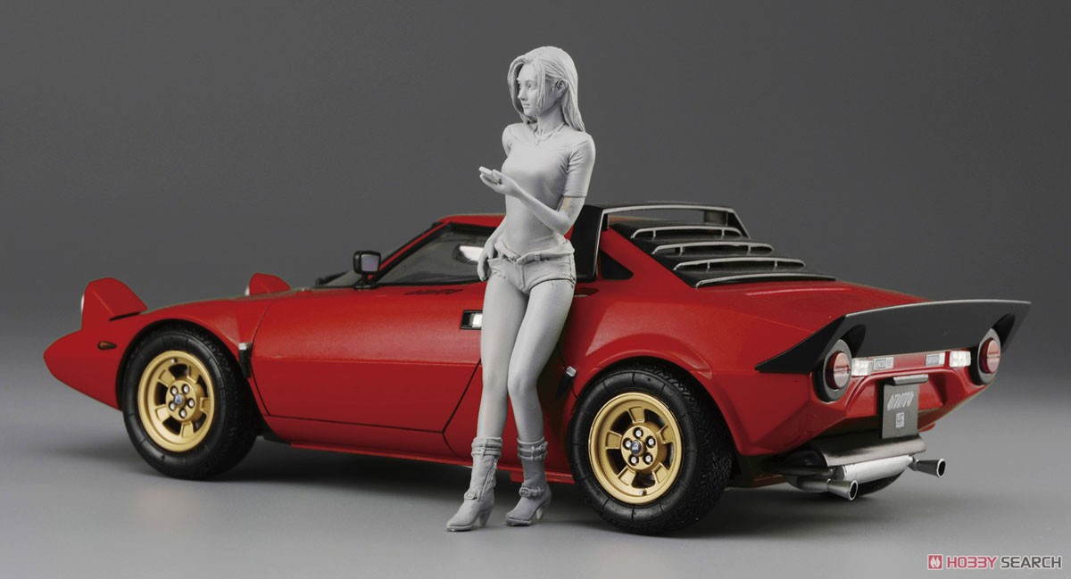 Lancia Stratos HF Stradale w/Italian Girls Figure (Model Car) Item picture1