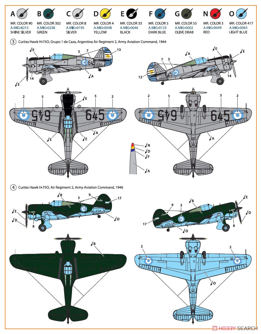 H-75O ホーク (プラモデル) 塗装2