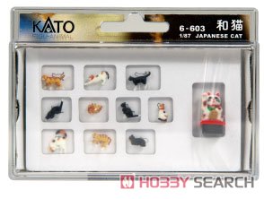 Figuanimal Japanese Animal 1/87 Japanese Cat (11 Pieces) (Model Train) Item picture2